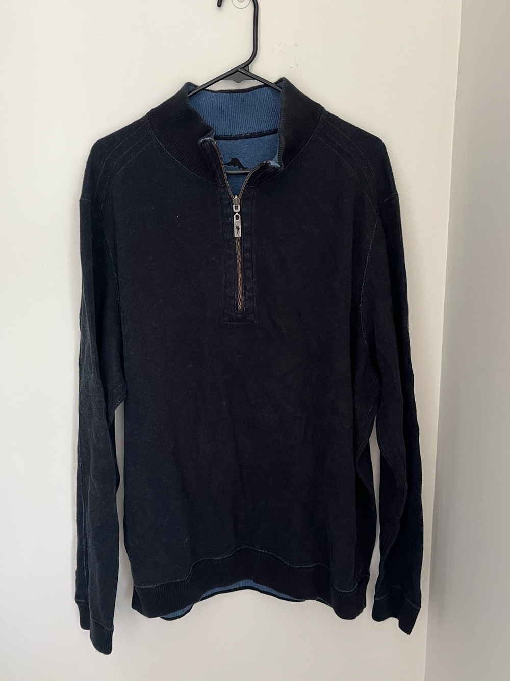Tommy Bahama Reversible Quarter Zip Blue Size XXL